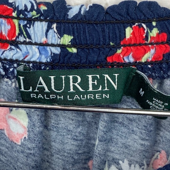 Lauren Ralph Women’s Navy Floral Top Size Small - Picture 6 of 6